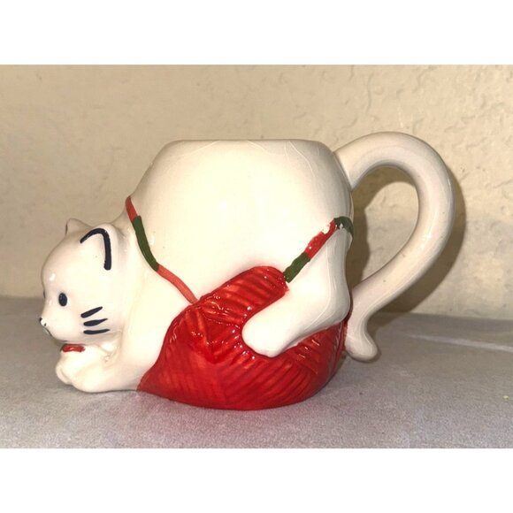 Cat Shaped Wondershop Mug With Yarn Ball Design 16 Oz Dishwasher Safe Target 202 - Picture 2 of 7